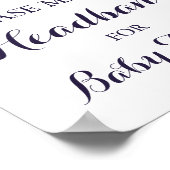 Blume Baby Shooter-Headband-Station Schild-Plakat Poster (Ecke)