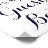 Blume Baby Shower Unterzeichnen des Gästebuch (Ecke)