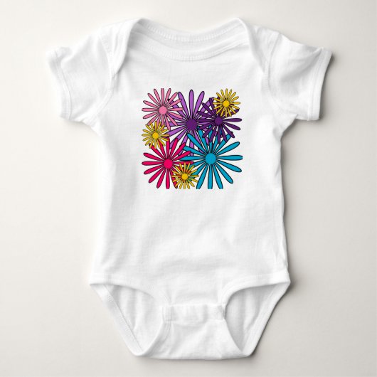 Blume Baby Strampler (Vorderseite)