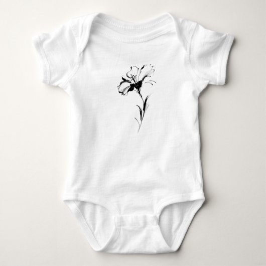 Blume Baby Strampler (Vorderseite)