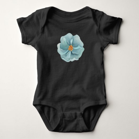 Blume Baby Strampler (Vorderseite)