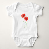 Blume Baby Strampler (Vorderseite)