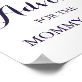 Blume Babyduschberatung für Mama-Zeichen Poster (Ecke)