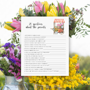 Blume Babydusche 20 Fragen zu den Eltern