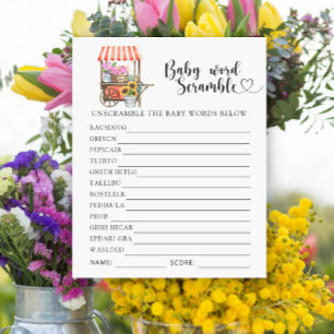 Blume Babydusche - Baby Word Tramspiel
