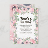 Blume Babydusche Buchungskarte Einladung (Vorne/Hinten)