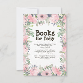 Blume Babydusche Buchungskarte Einladung