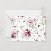 Blume Babydusche Danke Karte (Rückseite)