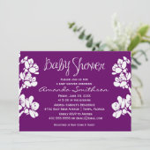 Blume | Babydusche | Einladung (Stehend Vorderseite)