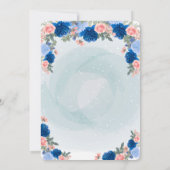 Blume, Babydusche für Elefanten Einladung (Rückseite)