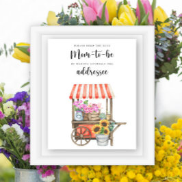 Blume Babydusche - Hilfe für die Mama, die noch be Poster