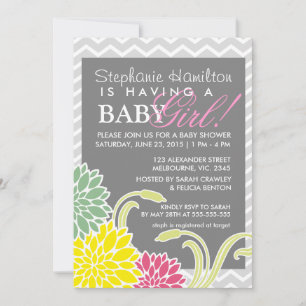 Blume Babydusche lädt ein Einladung