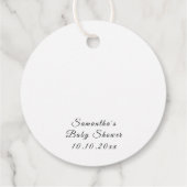 Blume Babydusche - Pop! Wenn sie Pop! Geschenkanhänger (Rückseite)