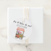 Blume Babydusche - Pop! Wenn sie Pop! Geschenkanhänger (Beispiel)