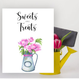 Blume Babydusche Süßigkeiten und Leckereien Poster