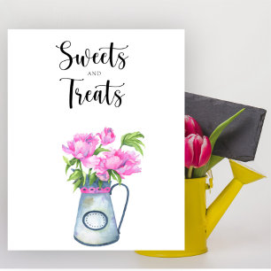 Blume Babydusche Süßigkeiten und Leckereien Poster