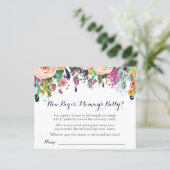 Blume Babydusche Wie groß ist Mama's Bauchspiel (Stehend Vorderseite)