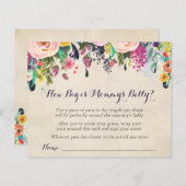 Blume Babydusche Wie groß ist Mama's Bauchspiel (Vorne/Hinten)