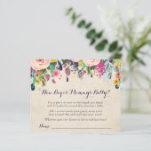 Blume Babydusche Wie groß ist Mama's Bauchspiel (Stehend Vorderseite)