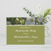 Blume Bachelorette Party Einladung (Stehend Vorderseite)