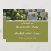 Blume Bachelorette Party Einladung (Vorne/Hinten)