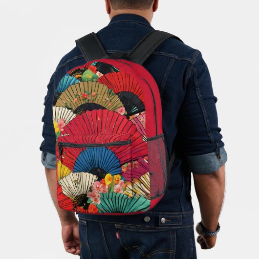 Blume-Backpack mit leuchtenden Farben Bedruckter Rucksack (Insitu (Modell))