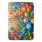 Blume Badematte (Vorderseite Vertikal)