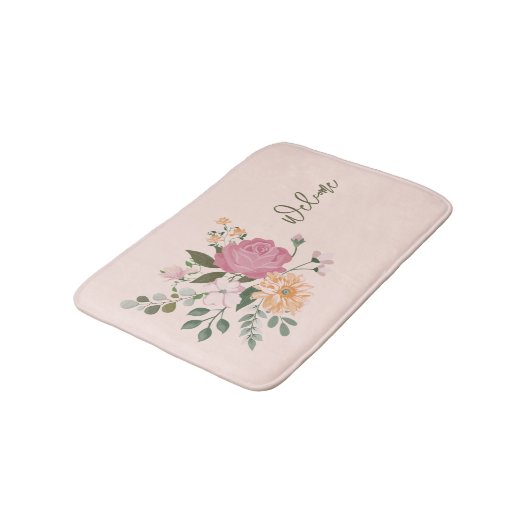 Blume Badematte (Schrägansicht)