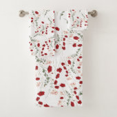 Blume Badezimmer Zubehör Badhandtuch Set (Insitu)