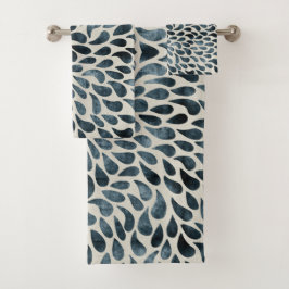 Blume Badhandtuch Set