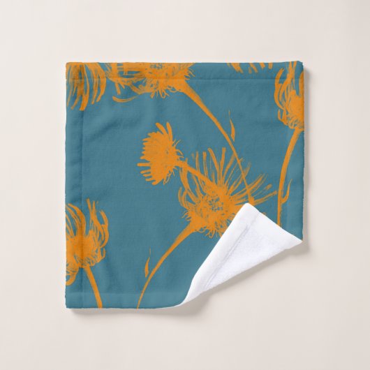 Blume Badhandtuch Set (Waschlappen)