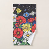 Blume Badhandtuch Set (Handtuch)