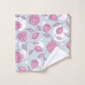 Blume Badhandtuch Set (Waschlappen)