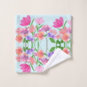 BLUME BADHANDTUCH SET (Waschlappen)