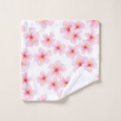 Blume Badhandtuch Set (Waschlappen)