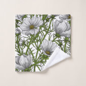 Blume Badhandtuch Set (Waschlappen)