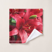 Blume Badhandtuch Set (Waschlappen)