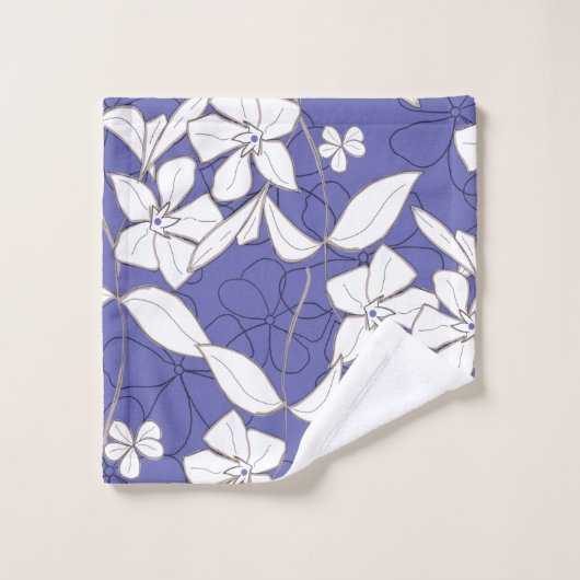 Blume Badhandtuch Set (Waschlappen)