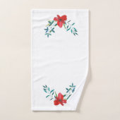 Blume Badhandtuch Set (Handtuch)