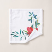 Blume Badhandtuch Set (Waschlappen)