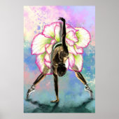 Blume Ballerina Ballett Tänzerin Poster (Vorne)