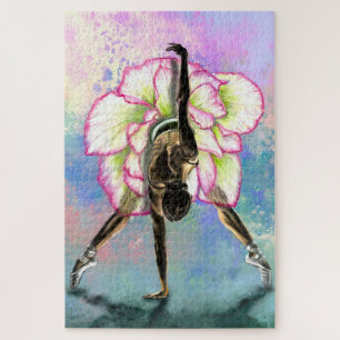 Blume Ballerina Balletttänzerin Jigsaw Puzzle