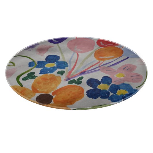 Blume & Balloons Schneidebrett (Ecke)