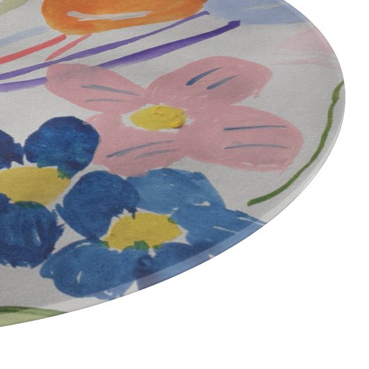 Blume & Balloons Schneidebrett (Ecke)