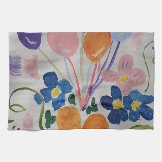 Blume & Balloons Teetuch Geschirrtuch (Horizontal)