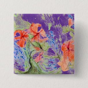 Blume Balsam und Lobelia Button