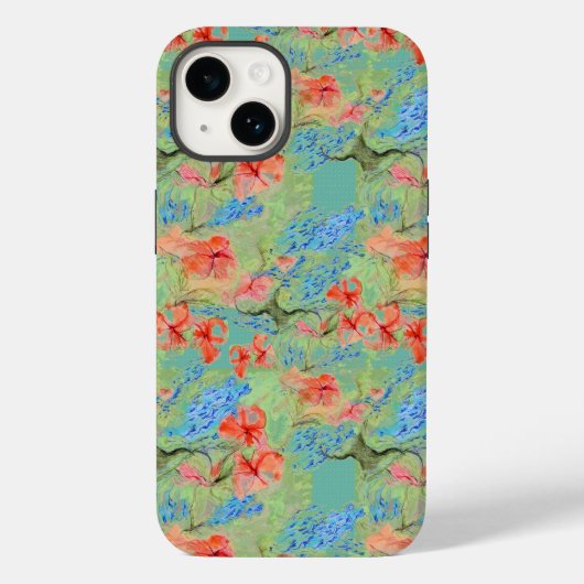 Blume Balsam und Lobelia Case-Mate iPhone Hülle (Rückseite)