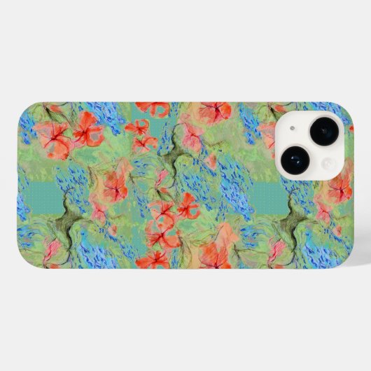 Blume Balsam und Lobelia Case-Mate iPhone Hülle (Rückseite (Horizontal))