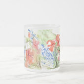 Blume Balsam und Lobelia Mattglastasse (Mittel)