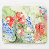 Blume Balsam und Lobelia Mousepad (Vorne)